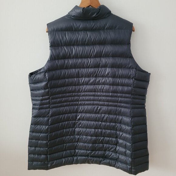 Land's End Women's Navy Blue Down Filled Puffer Vest - Picture 5 of 9